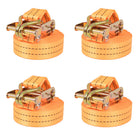 Spanbanden 1 ton 6m 38mm oranje 4 stuks