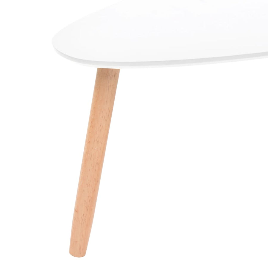 -Delige Salontafelset Massief Grenenhout Wit