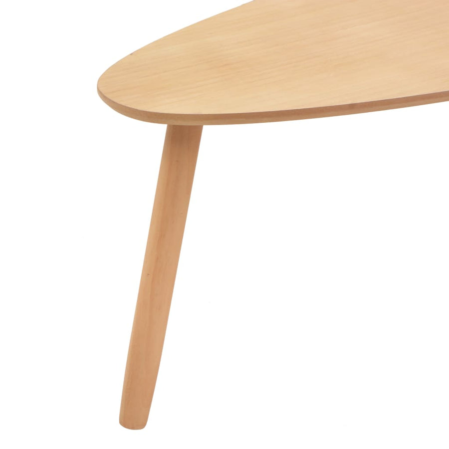 -Delige Salontafelset Massief Grenenhout Bruin