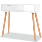 Console table 80x30x72 cm solid pine wood white