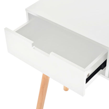 Wandtafel 80X30X72 Cm Massief Grenenhout Wit