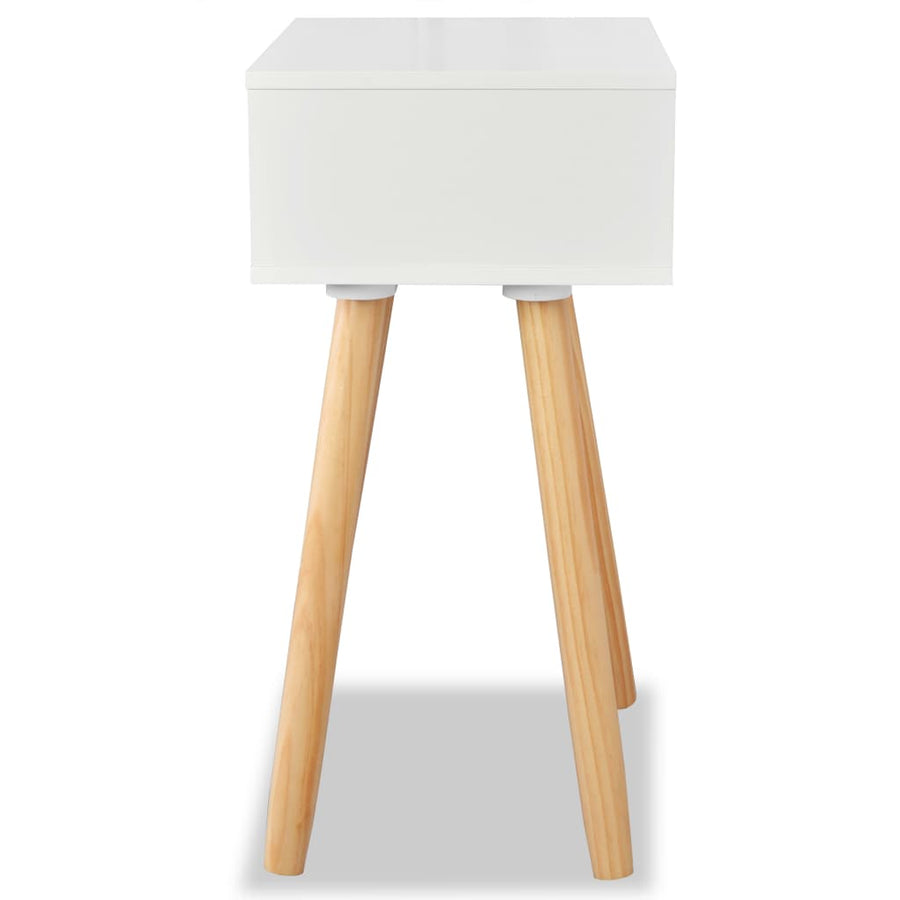Nachtkastjes 40X30X61 Cm Massief Grenenhout Wit