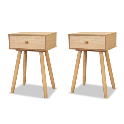 Nachtkastjes 40X30X61 Cm Massief Grenenhout Bruin
