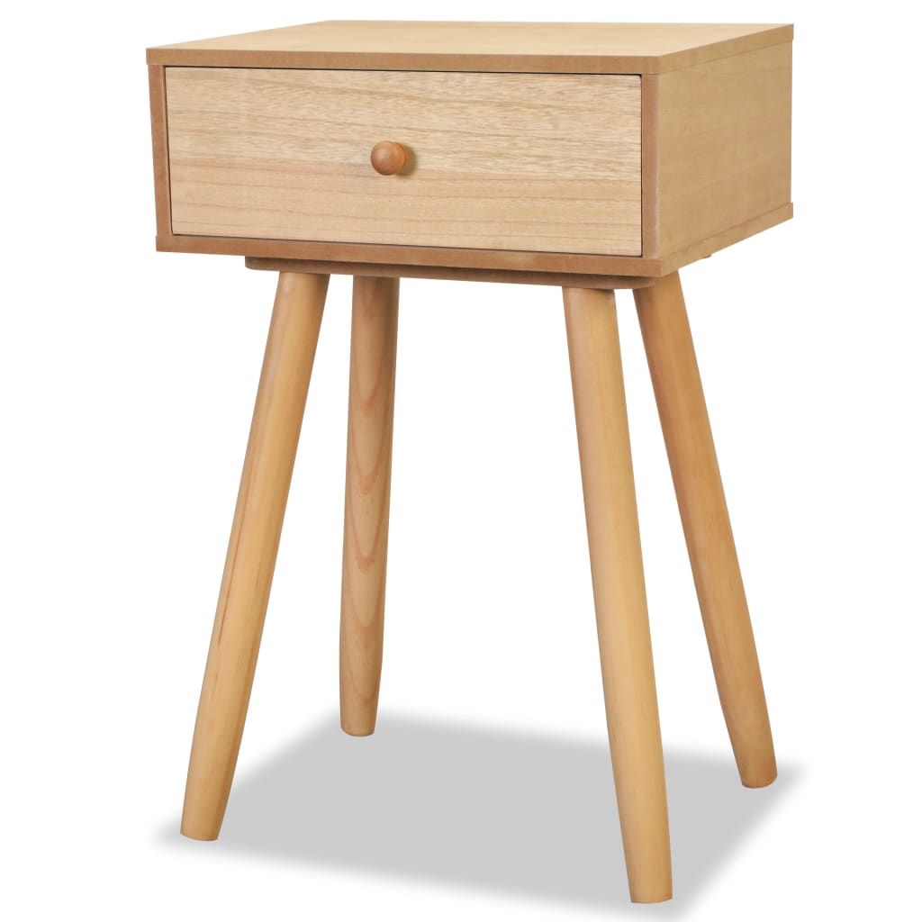 Nachtkastjes 40X30X61 Cm Massief Grenenhout Bruin