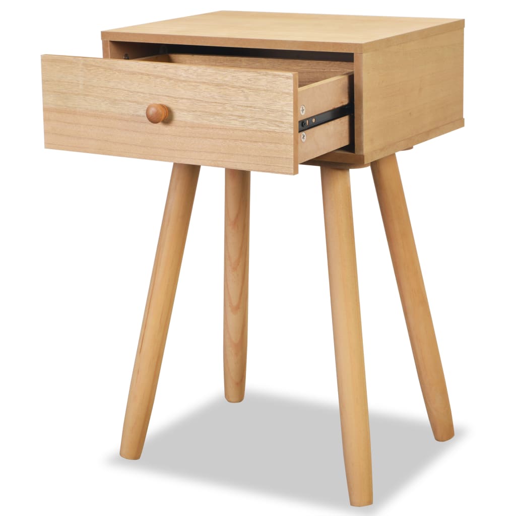 Nachtkastjes 40X30X61 Cm Massief Grenenhout Bruin
