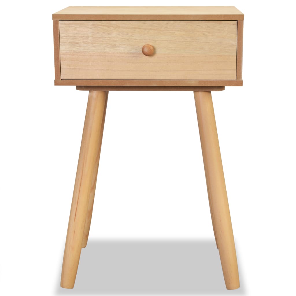 Nachtkastjes 40X30X61 Cm Massief Grenenhout Bruin