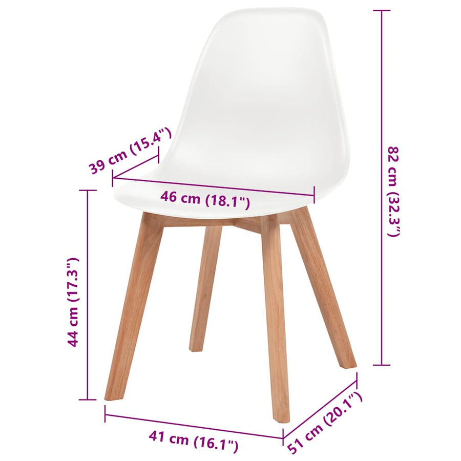 Eetkamerstoelen Kunststof 4