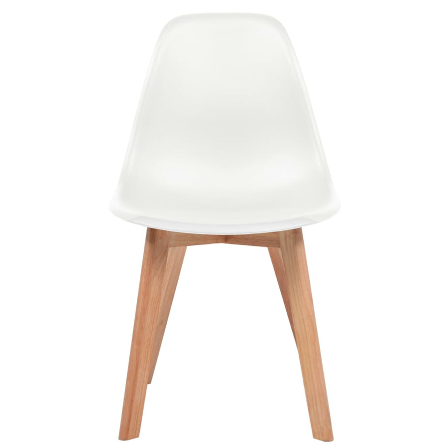 Eetkamerstoelen Kunststof 6 Wit