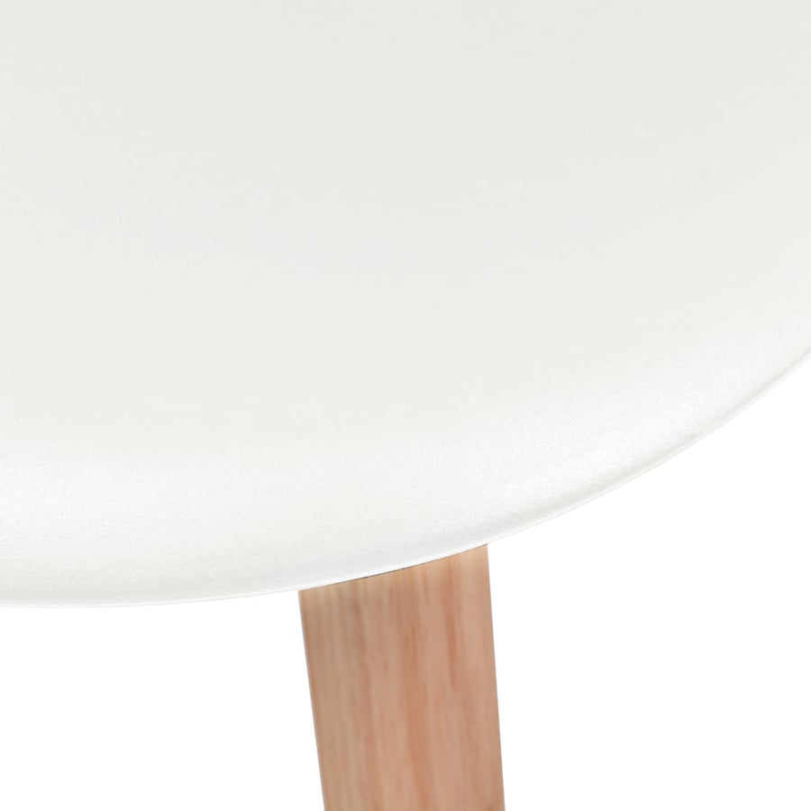 Eetkamerstoelen Kunststof 6 Wit