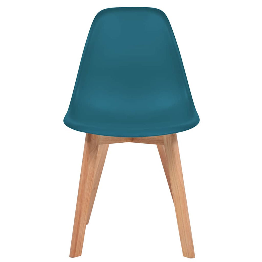 Eetkamerstoelen 2 st kunststof turquoise