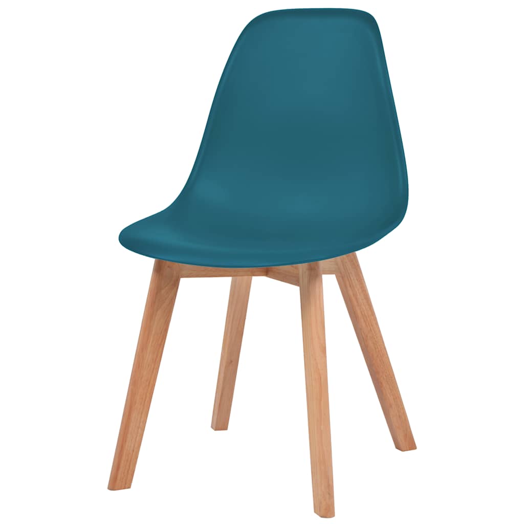 Eetkamerstoelen 2 st kunststof turquoise