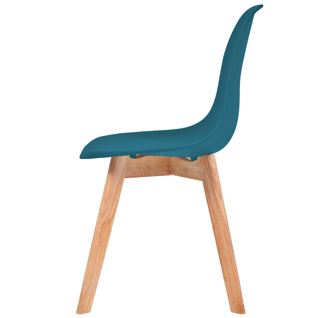 Eetkamerstoelen 2 st kunststof turquoise