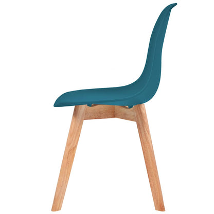 Eetkamerstoelen 2 st kunststof turquoise