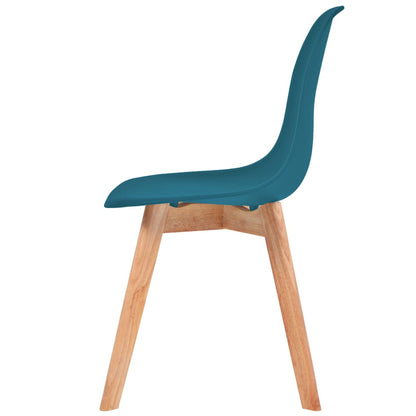 Eetkamerstoelen Kunststof 6 Turquoise