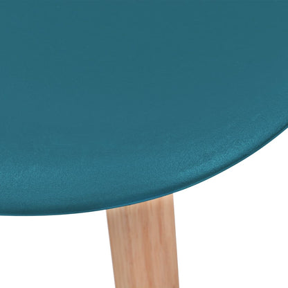 Eetkamerstoelen Kunststof 6 Turquoise
