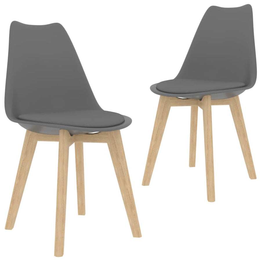 Eetkamerstoelen Kunststof Grijs