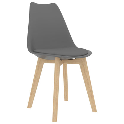 Eetkamerstoelen Kunststof Grijs