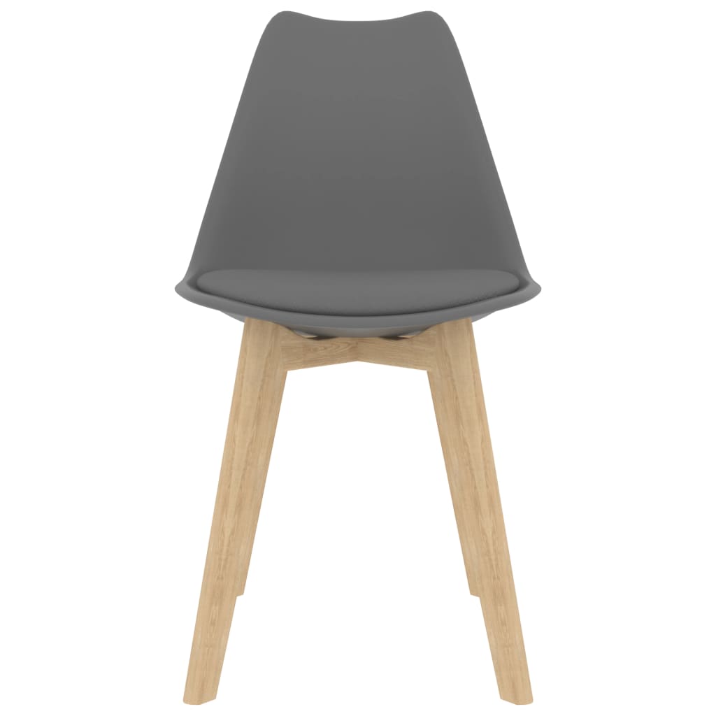 Eetkamerstoelen Kunststof Grijs
