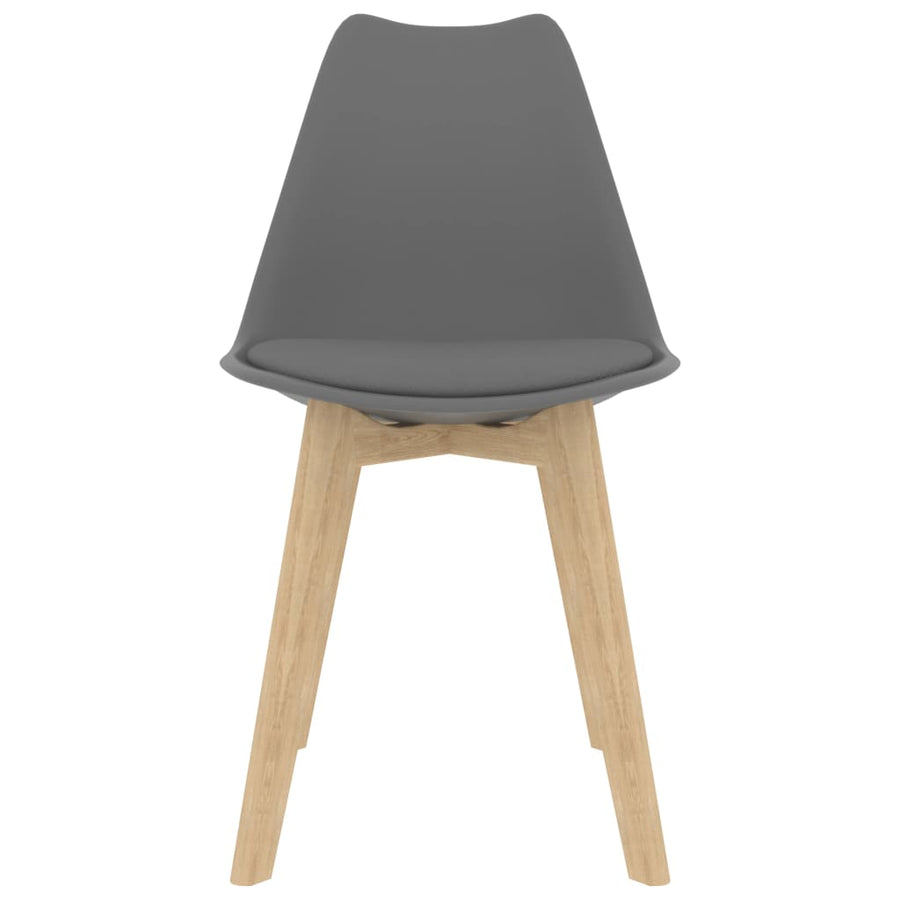 Eetkamerstoelen Kunststof Grijs