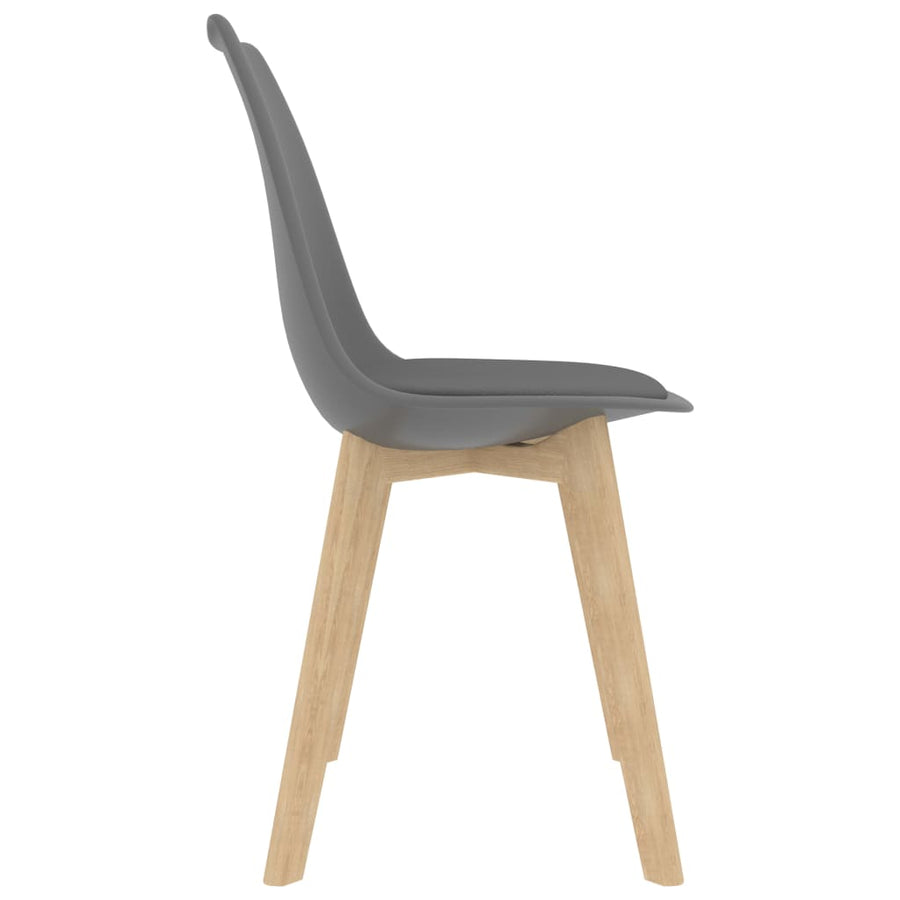 Eetkamerstoelen Kunststof Grijs