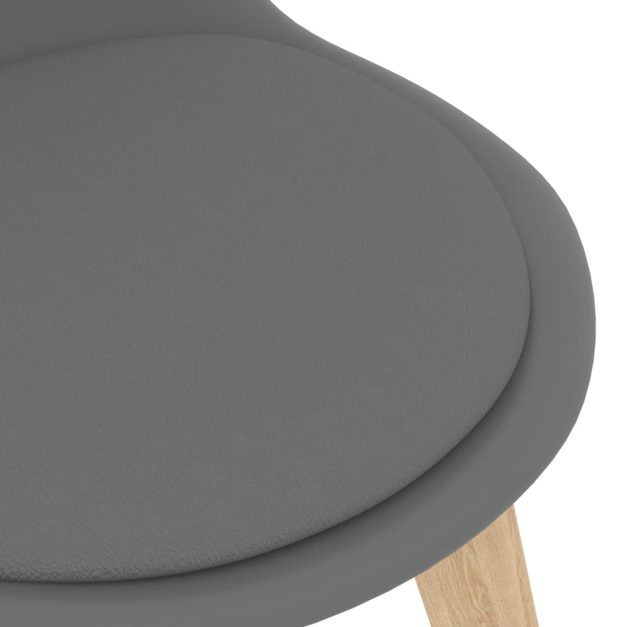 Eetkamerstoelen Kunststof Grijs