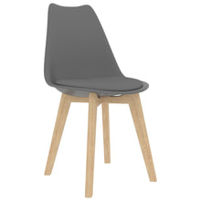 Eetkamerstoelen 4 St Kunststof Grijs