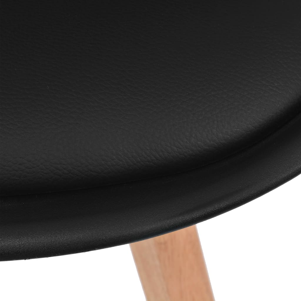Eetkamerstoelen 4 St Kunststof Zwart