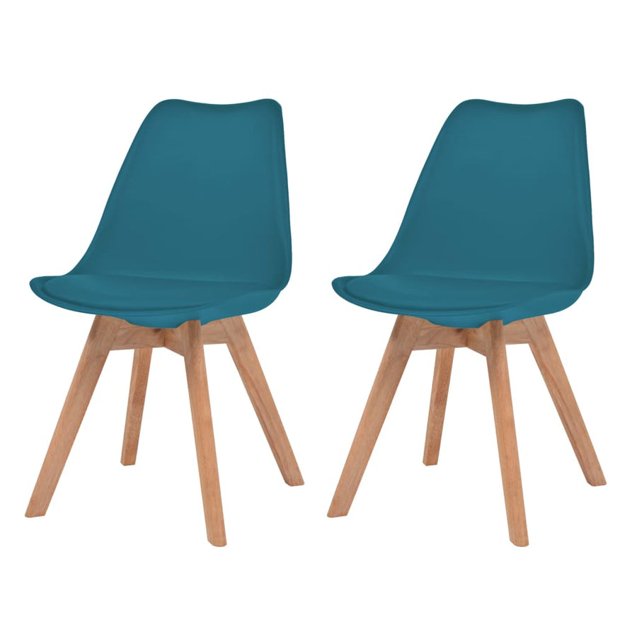 Eetkamerstoelen Kunststof 2 Turquoise
