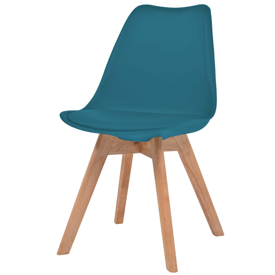 Eetkamerstoelen Kunststof 2 Turquoise