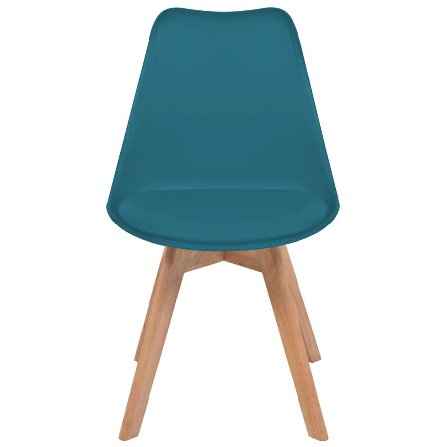 Eetkamerstoelen Kunststof 2 Turquoise