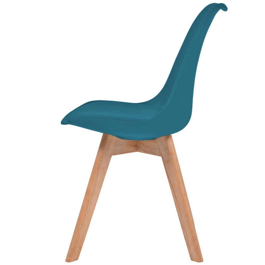 Eetkamerstoelen Kunststof 2 Turquoise