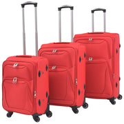 Trolley set red 3-piece