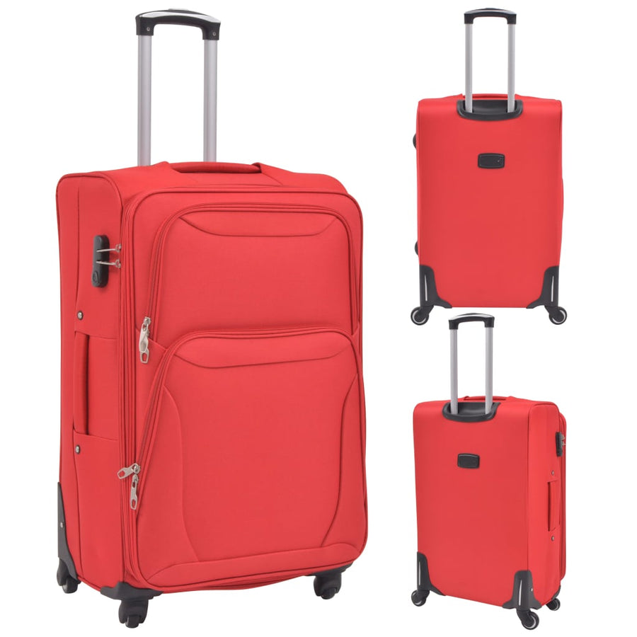 Trolleyset rood 3-delig Rood