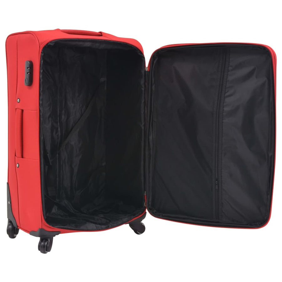 Trolleyset rood 3-delig Rood