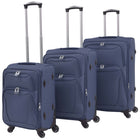 Trolleyset marineblauw 3-delig Marineblauw