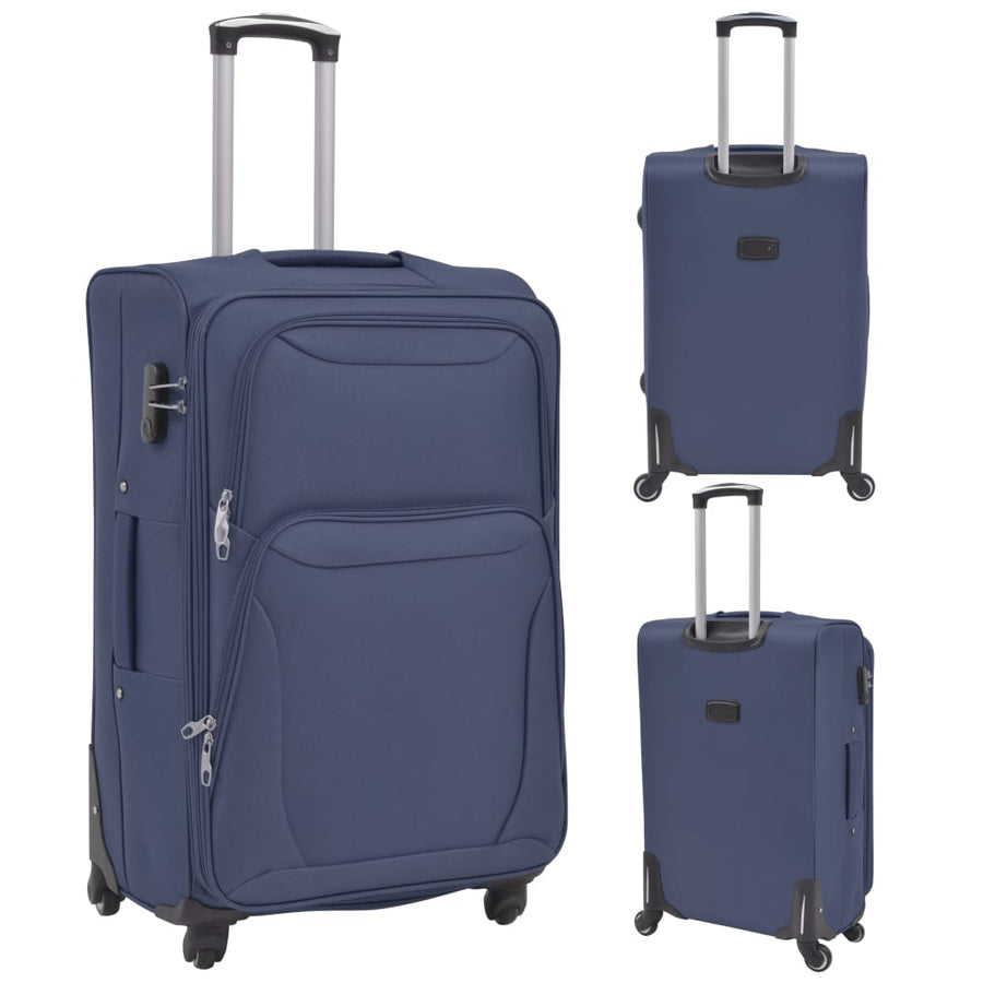 Trolleyset marineblauw 3-delig Marineblauw