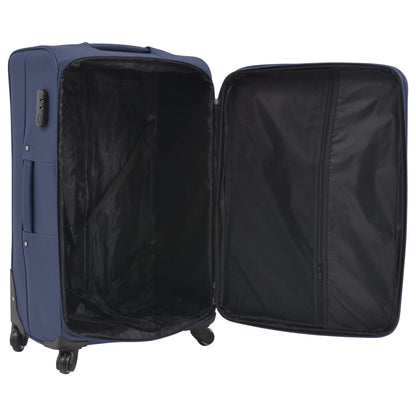 Trolleyset marineblauw 3-delig Marineblauw