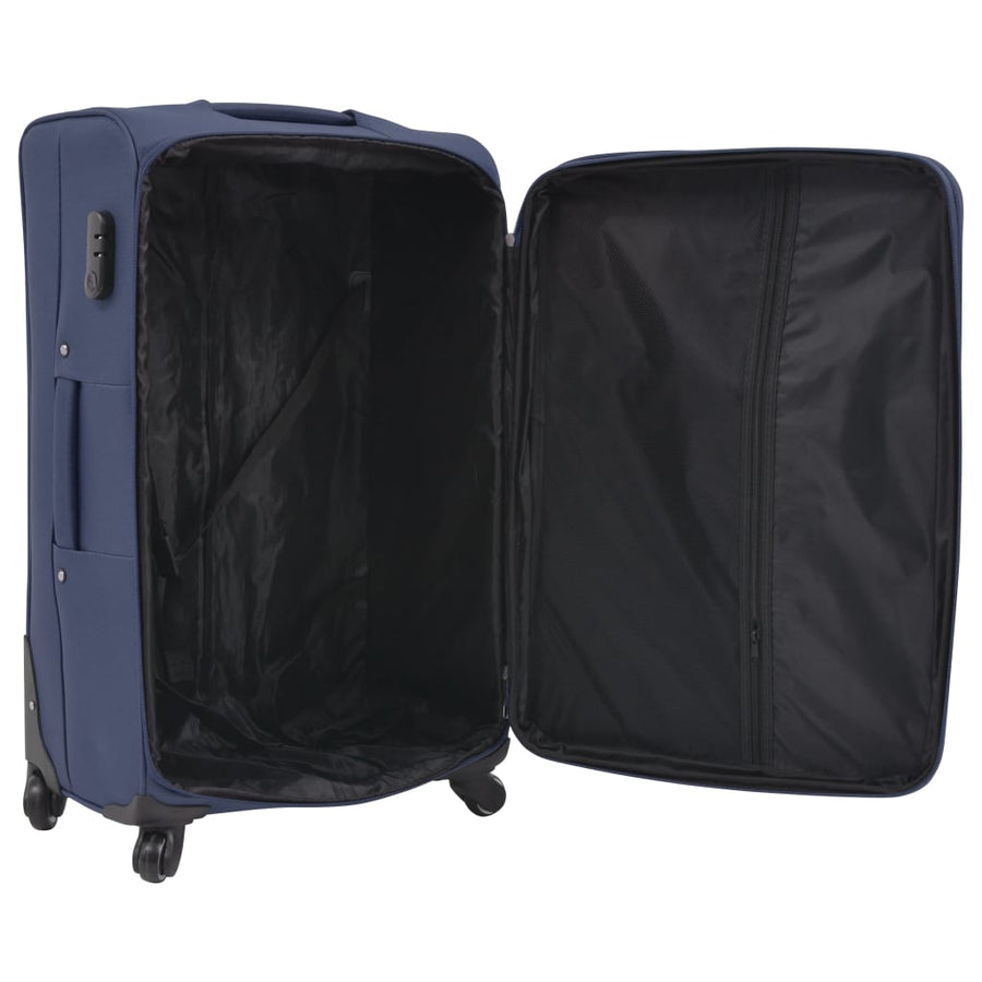 Trolleyset marineblauw 3-delig Marineblauw