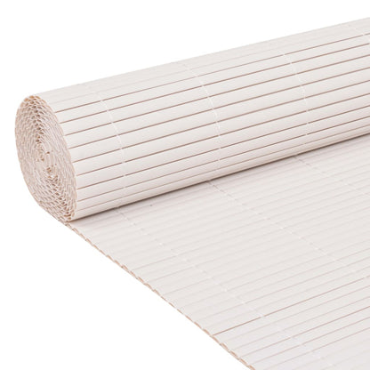Tuinafscheiding dubbelzijdig 90x300 cm wit 90 x 300 cm Wit