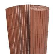 Tuinafscheiding PVC 90x300 cm bruin