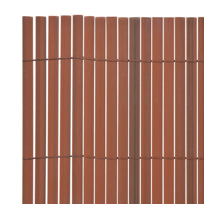 Tuinafscheiding dubbelzijdig 90x300 cm PVC bruin 90 x 300 cm Bruin