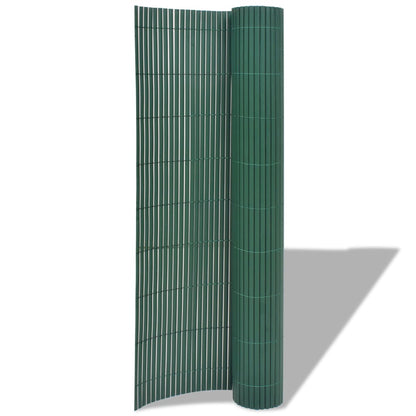 Tuinafscheiding dubbelzijdig 90x500 cm PVC groen 90 x 500 cm Groen