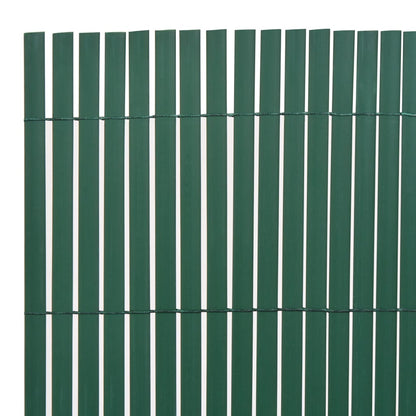 Tuinafscheiding dubbelzijdig 90x500 cm PVC groen 90 x 500 cm Groen