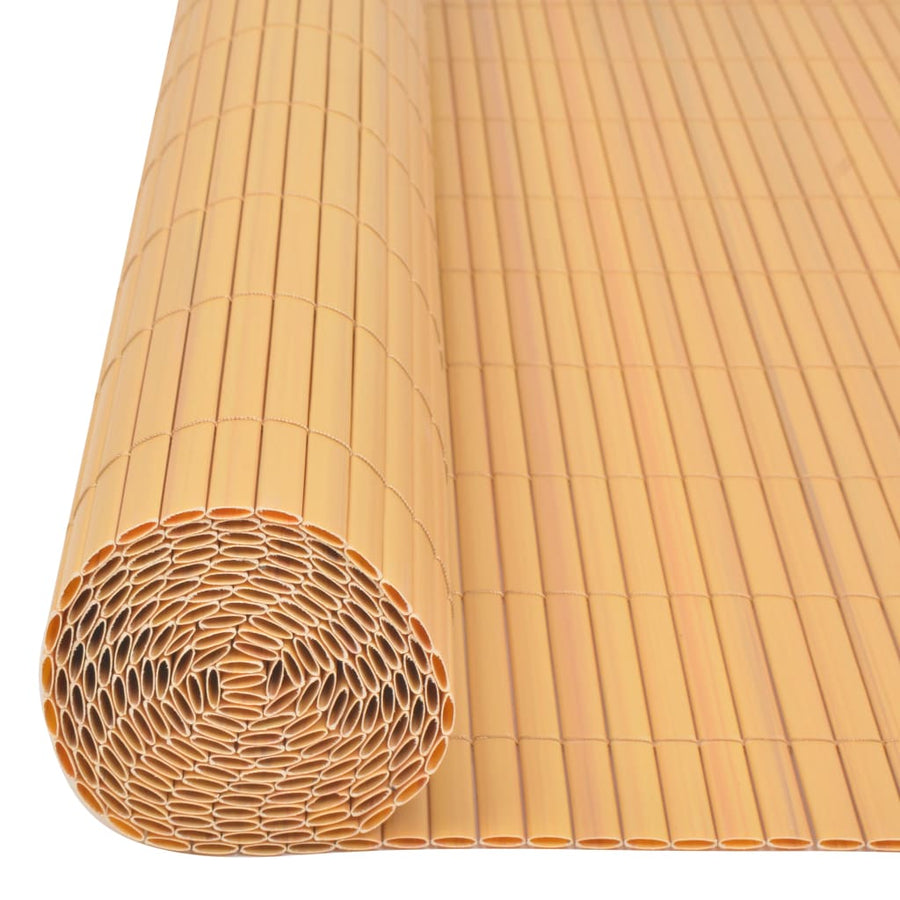 Tuinafscheiding dubbelzijdig 90x500 cm PVC geel 90 x 500 cm Geel