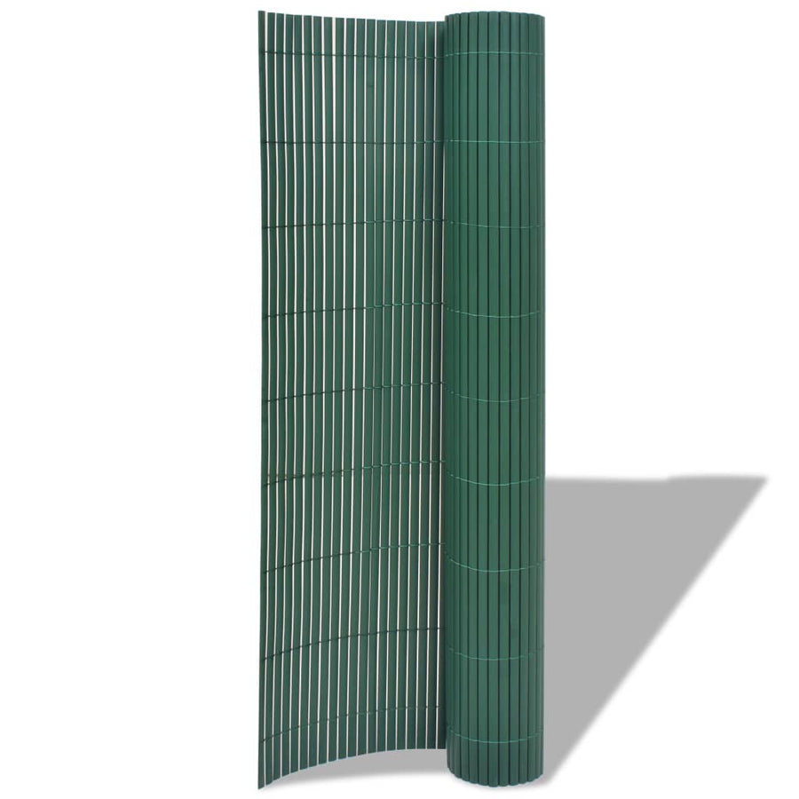 Tuinafscheiding Dubbelzijdig 150X500 Cm Pvc Groen