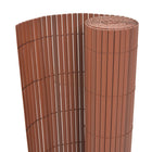 Garden fence Brown 150 x 500 cm PVC