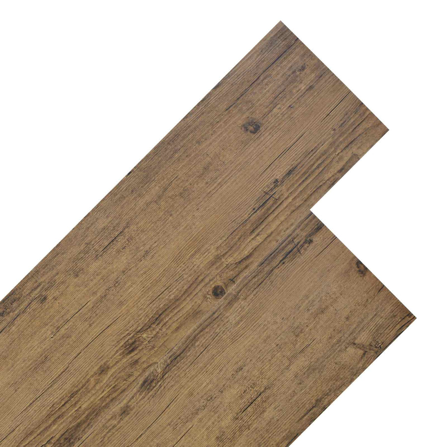 Vloerplanken 18 pcs Walnoot Bruin 5,26 m² PVC