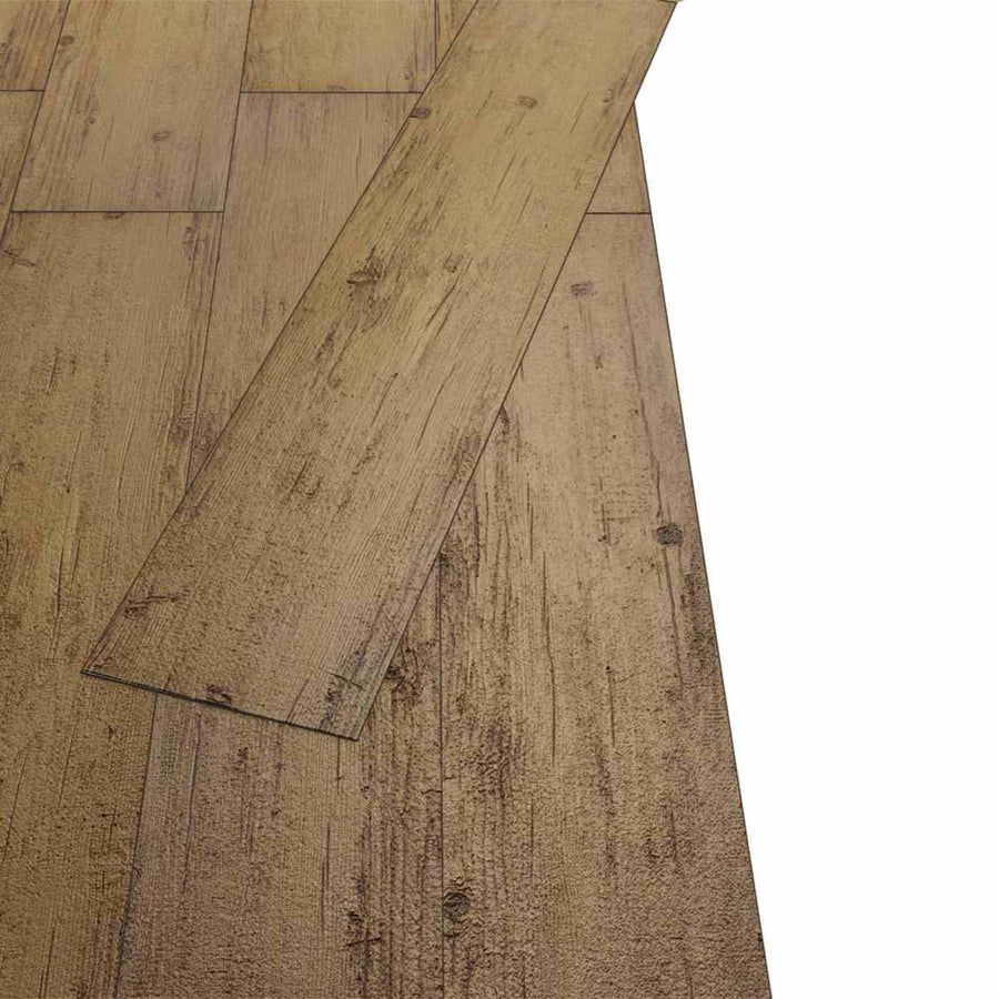 Vloerplanken 18 pcs Walnoot Bruin 5,26 m² PVC