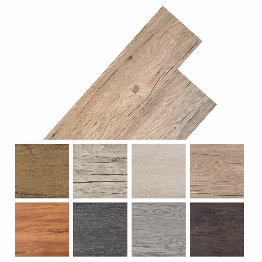 Vloerplanken 18 pcs Bruin 5,26 m² PVC
