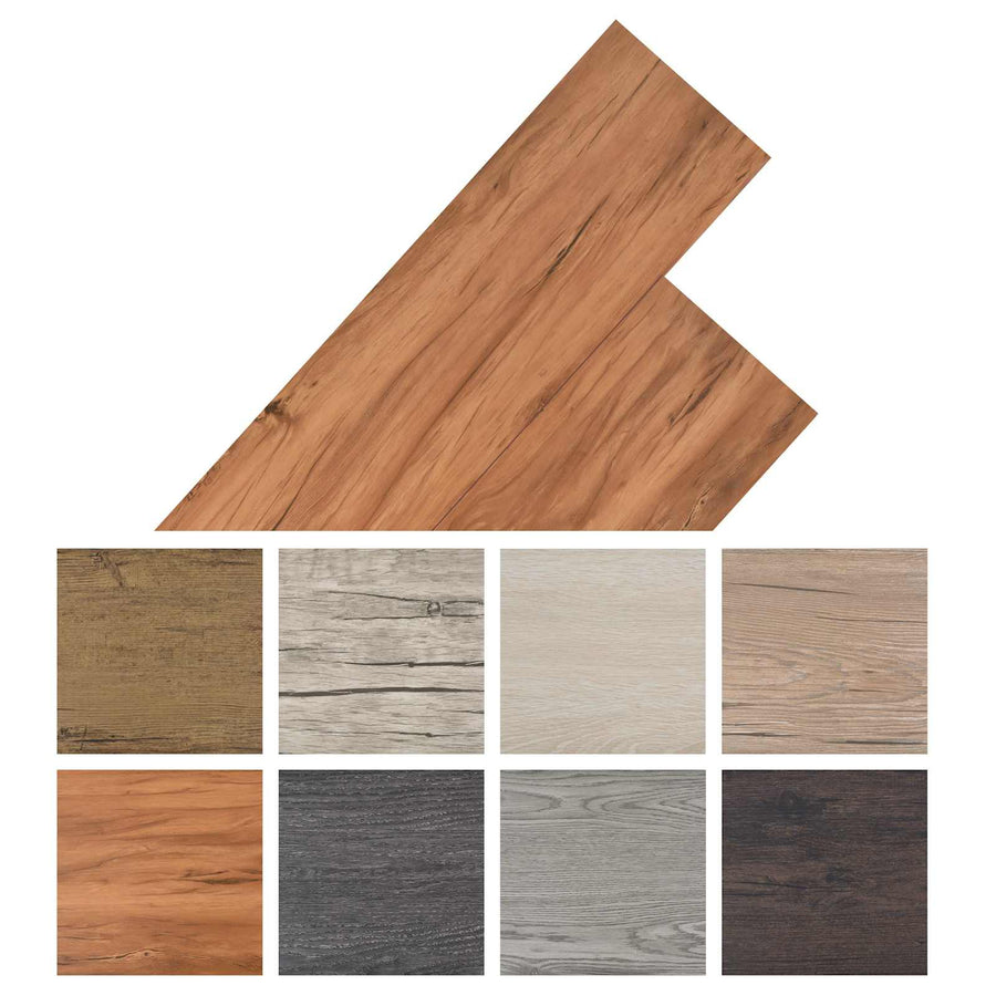 Vloerplanken 18 pcs Bruin 5,26 m² PVC
